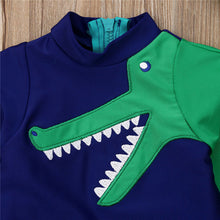 Carregar imagem no visualizador da galeria, Macacão Kids Praia Piscina Dinossauro | Fofurinha Store