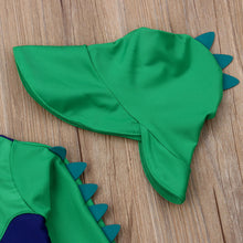 Carregar imagem no visualizador da galeria, Macacão Kids Praia Piscina Dinossauro | Fofurinha Store