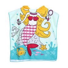 Carregar imagem no visualizador da galeria, Toalha Manto de Praia Piscina com Capuz Meninas 60 x 82cm | Fofurinha Store